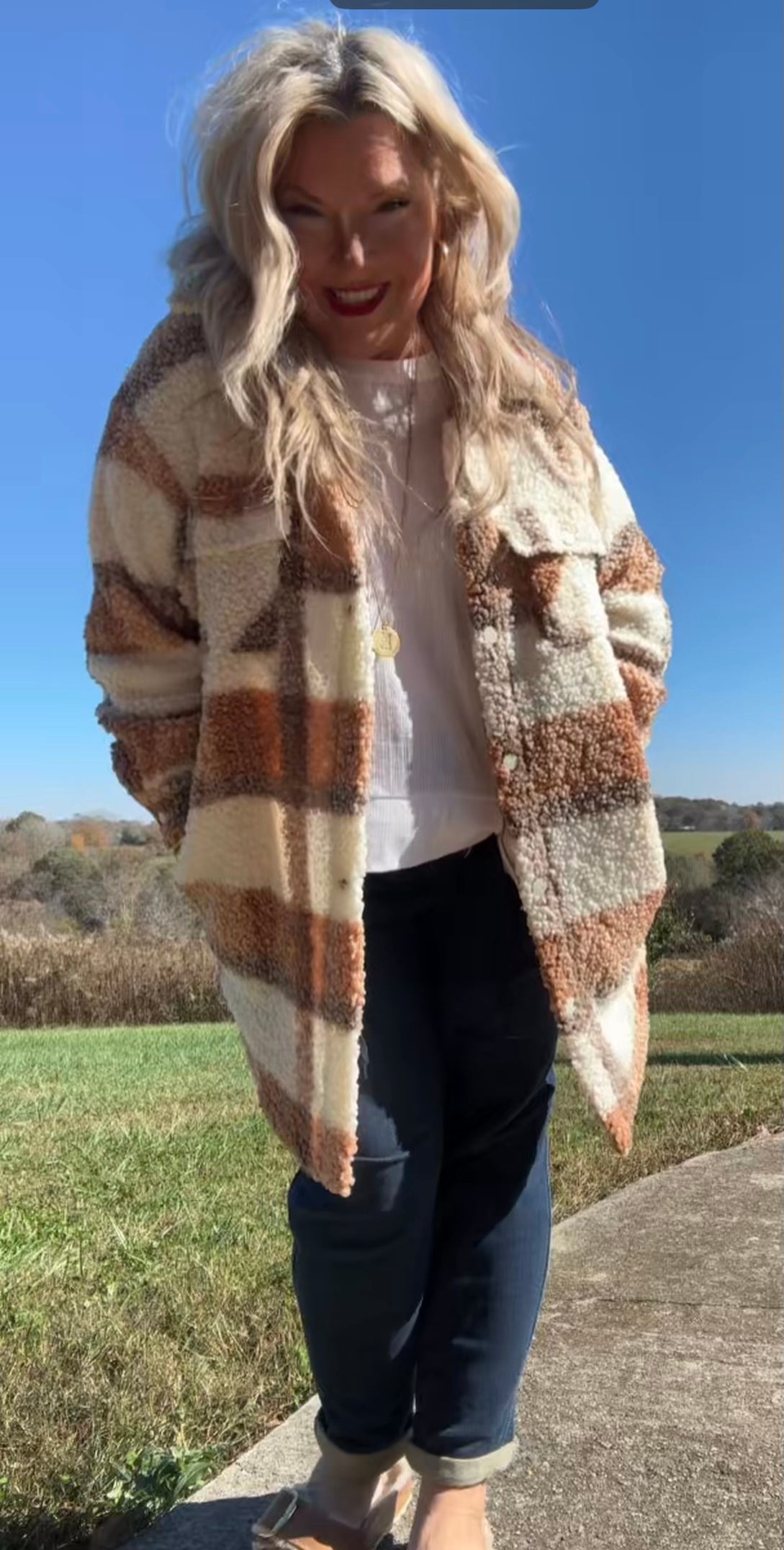 Won't Let You Down Oversized Sherpa