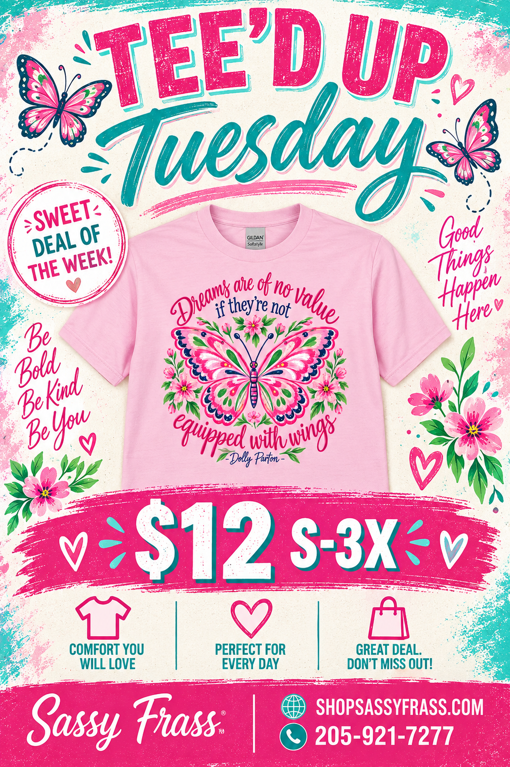 TEE'D UP TUESDAY TEE OF THE WEEK- Wings!