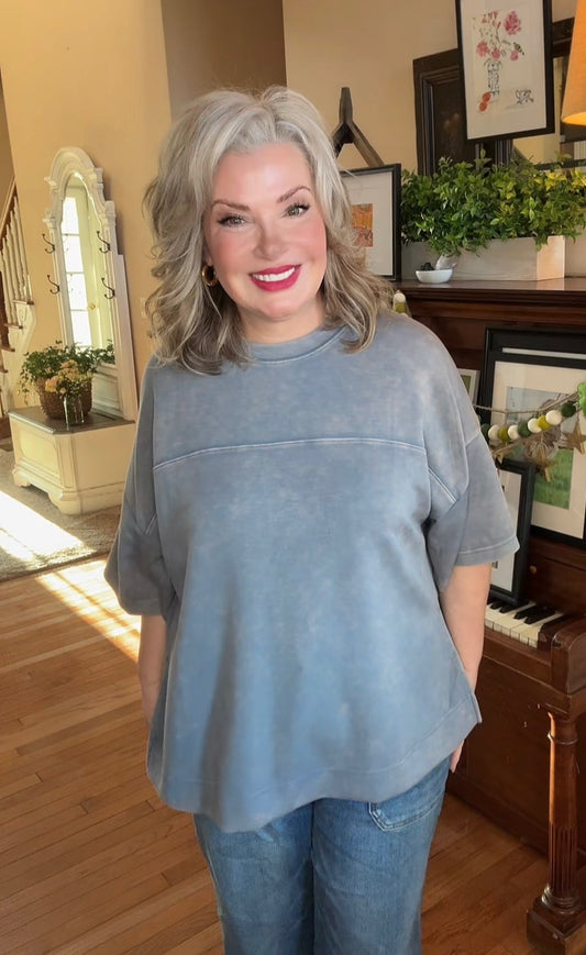 Dusty Days Dolman Sleeve Top