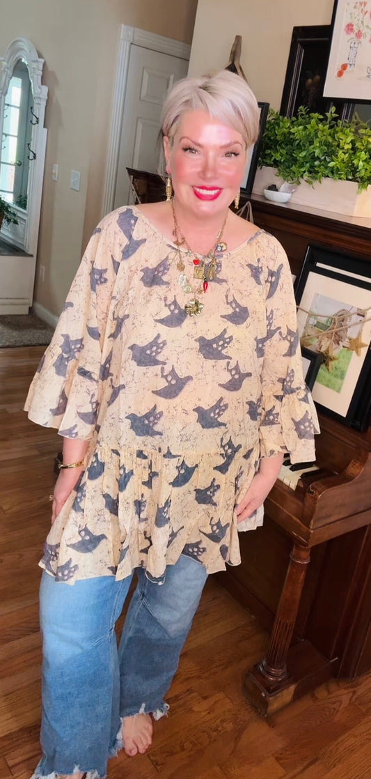 A Rare Bird Birdie Tunic Shirt Dress
