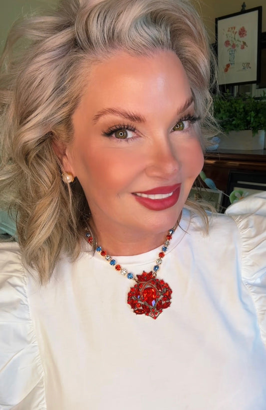 Gypsy South Red Pendant Necklace