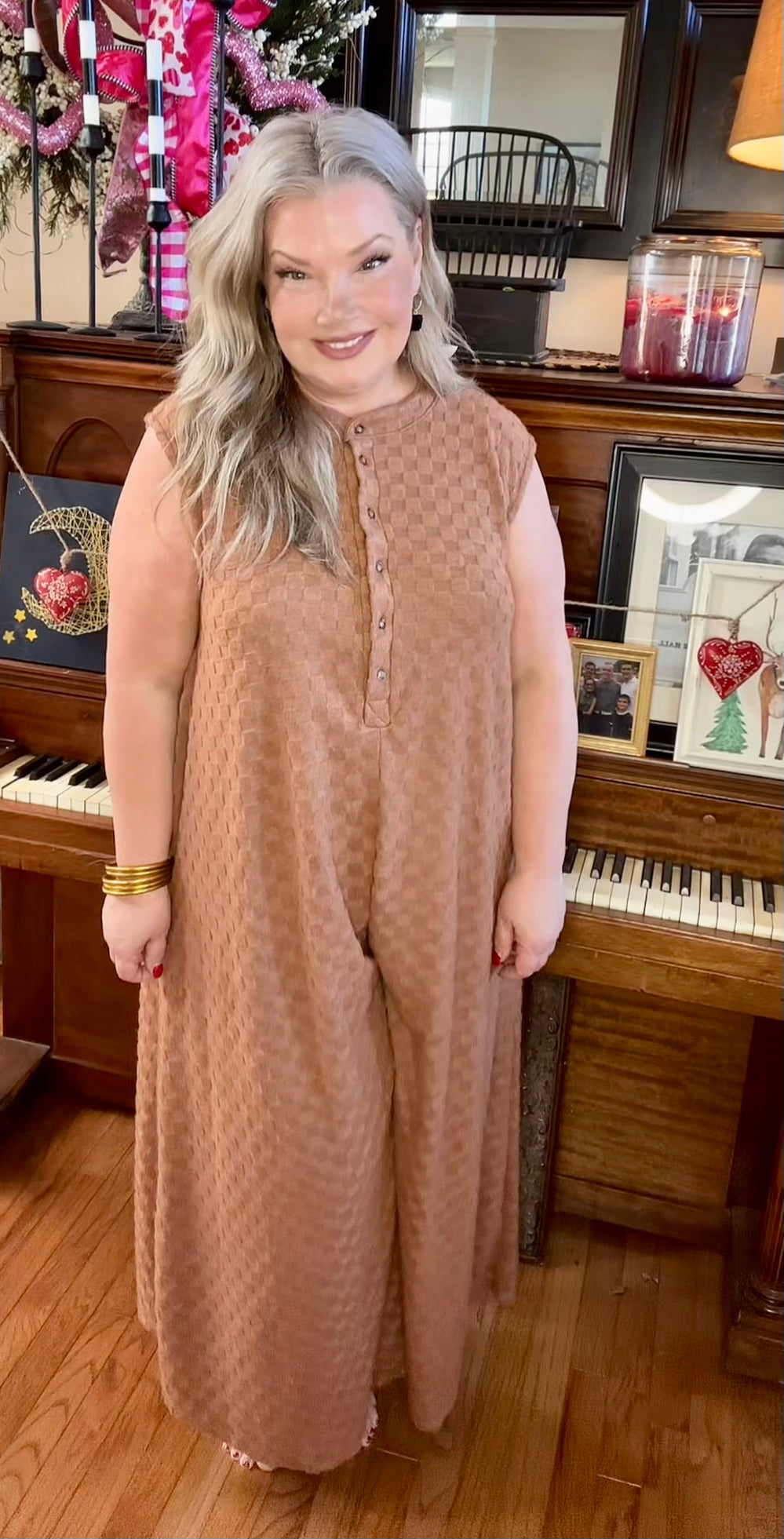 Checking into Style Jumpsuit