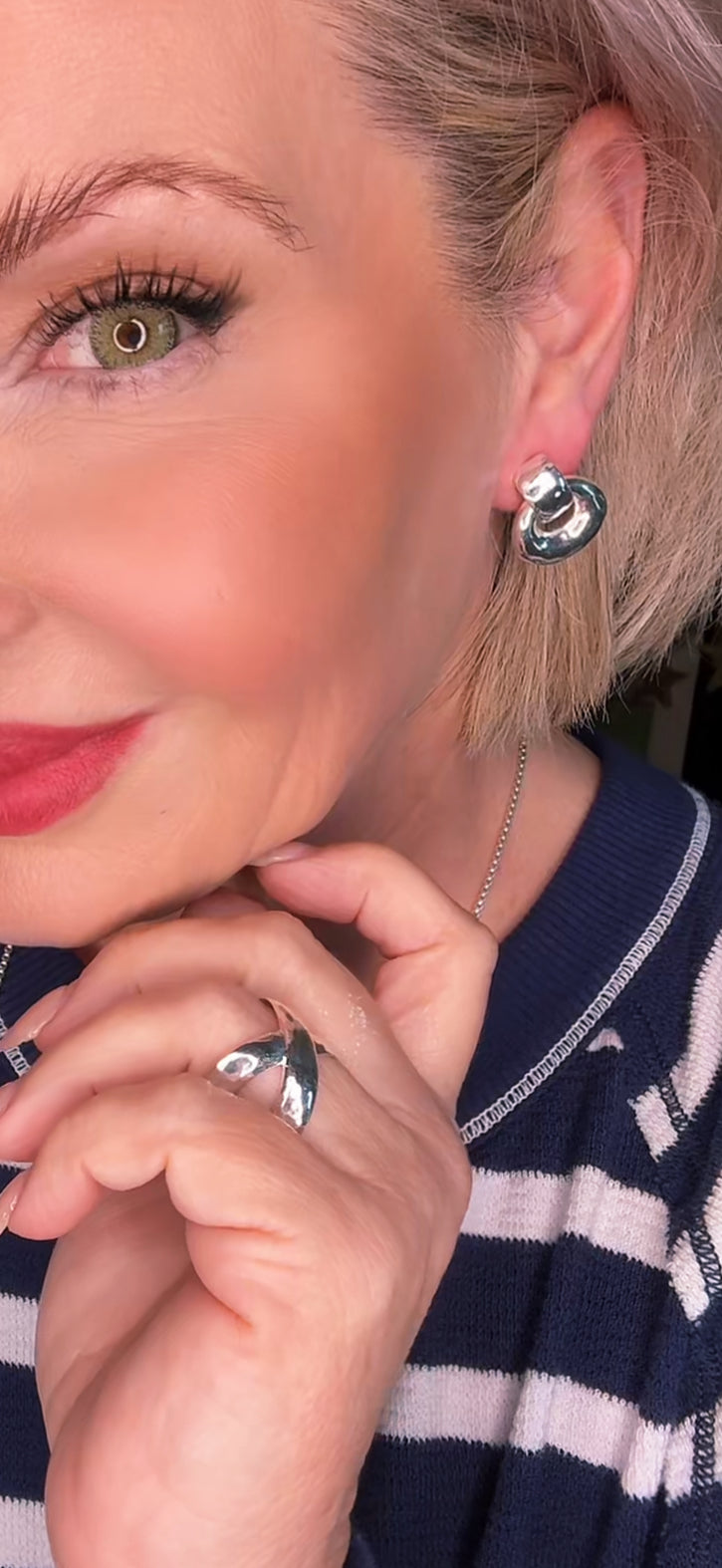 Julie Vos Avalon Demi Doorknocker Earrings