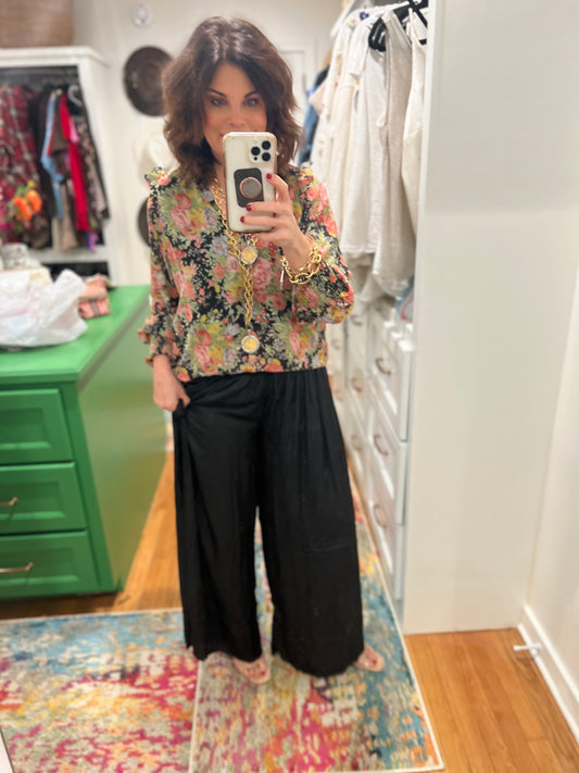 Downton Abby Floral Top