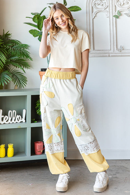 Daisy Patch Joggers