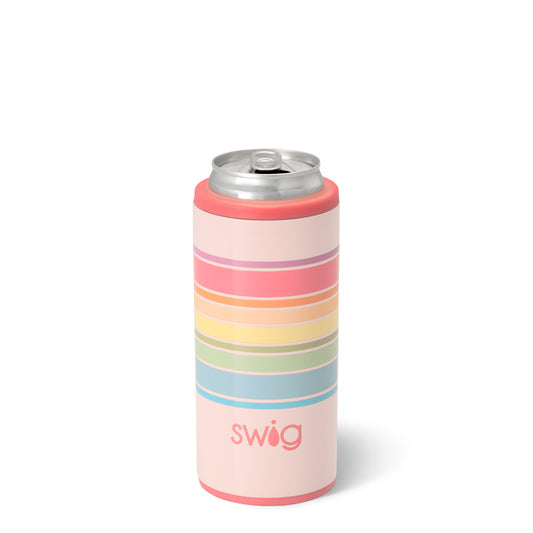 Swig Good Vibrations Skinny Can Cooler 120z.