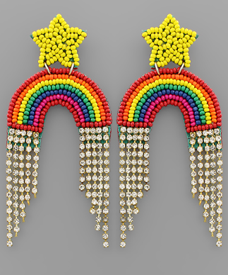 Fringe Rainbow Earrings