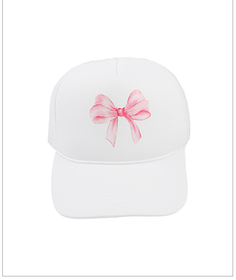 Pink Bow Trucker Hat