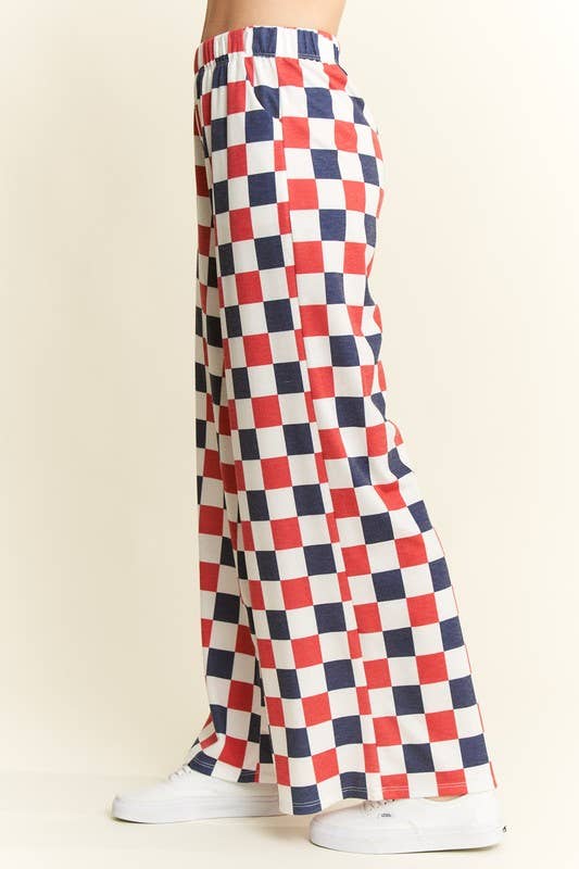 Let Freedom Ring Checkered Knit Pant
