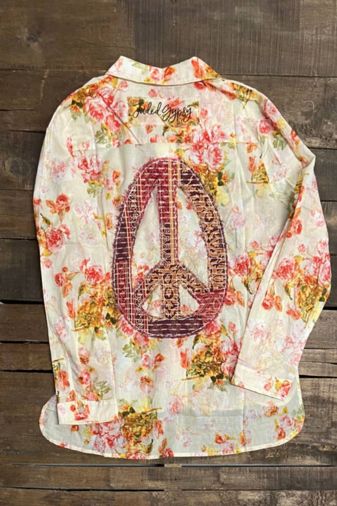 Jaded Gypsy Peaceful Gardens Top