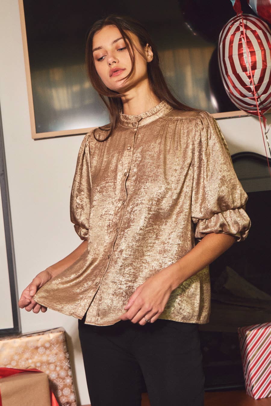 You Make the Whole Place Shimmer Top