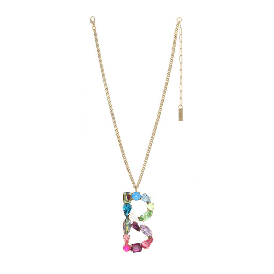 TOVA Monograms in Neon Necklace