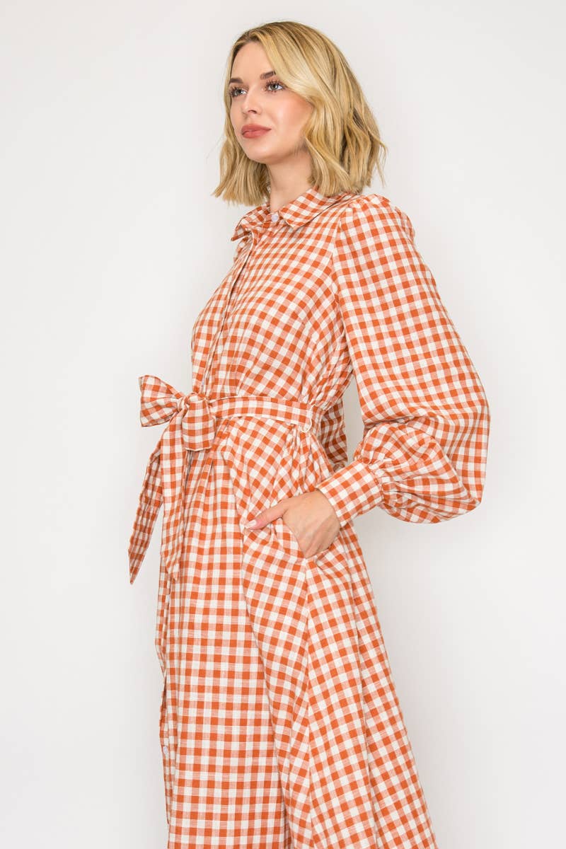 Your Favorite Gingham Maxi Dress