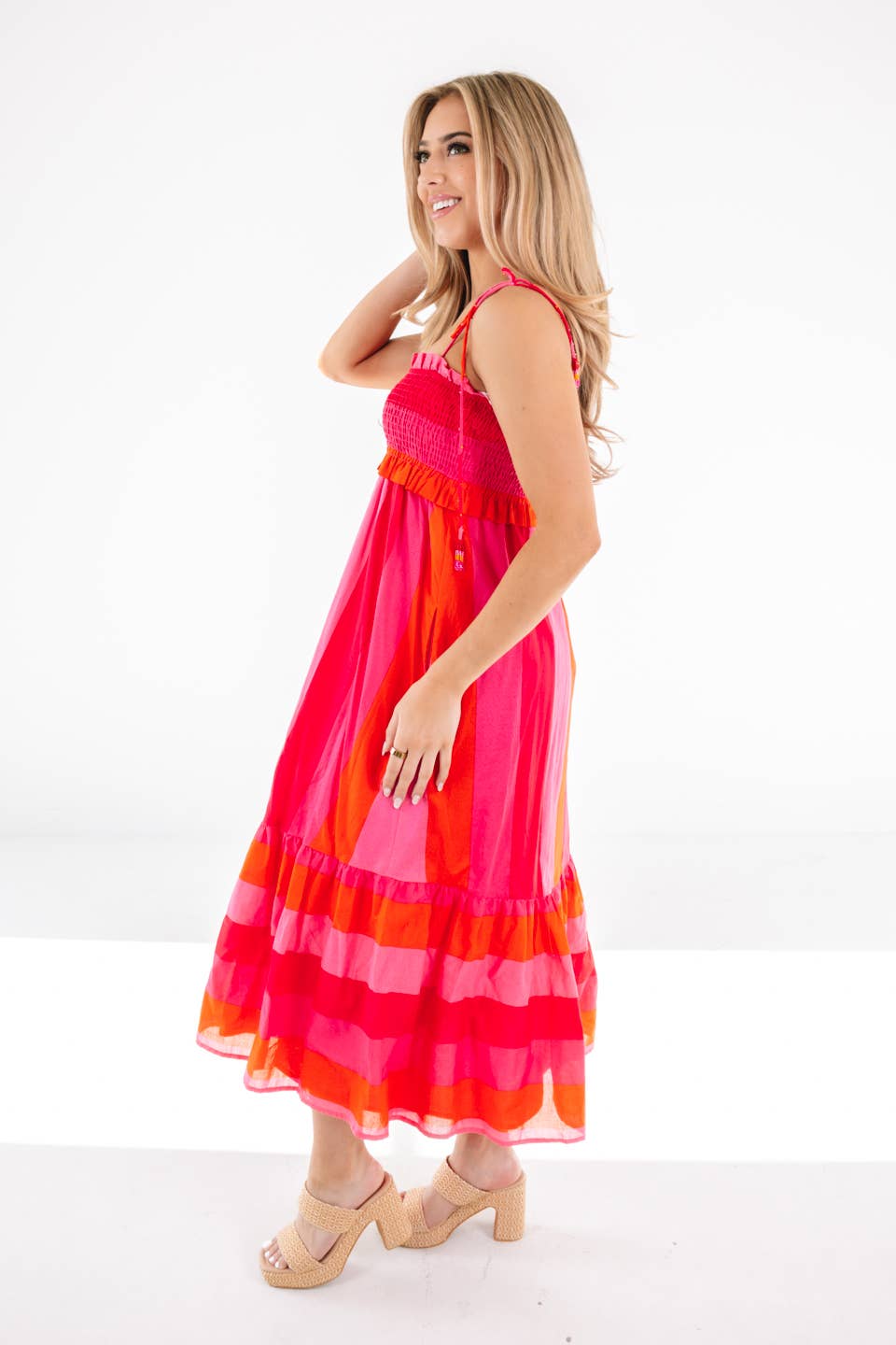 The Rae Tie Strap Midi Dress