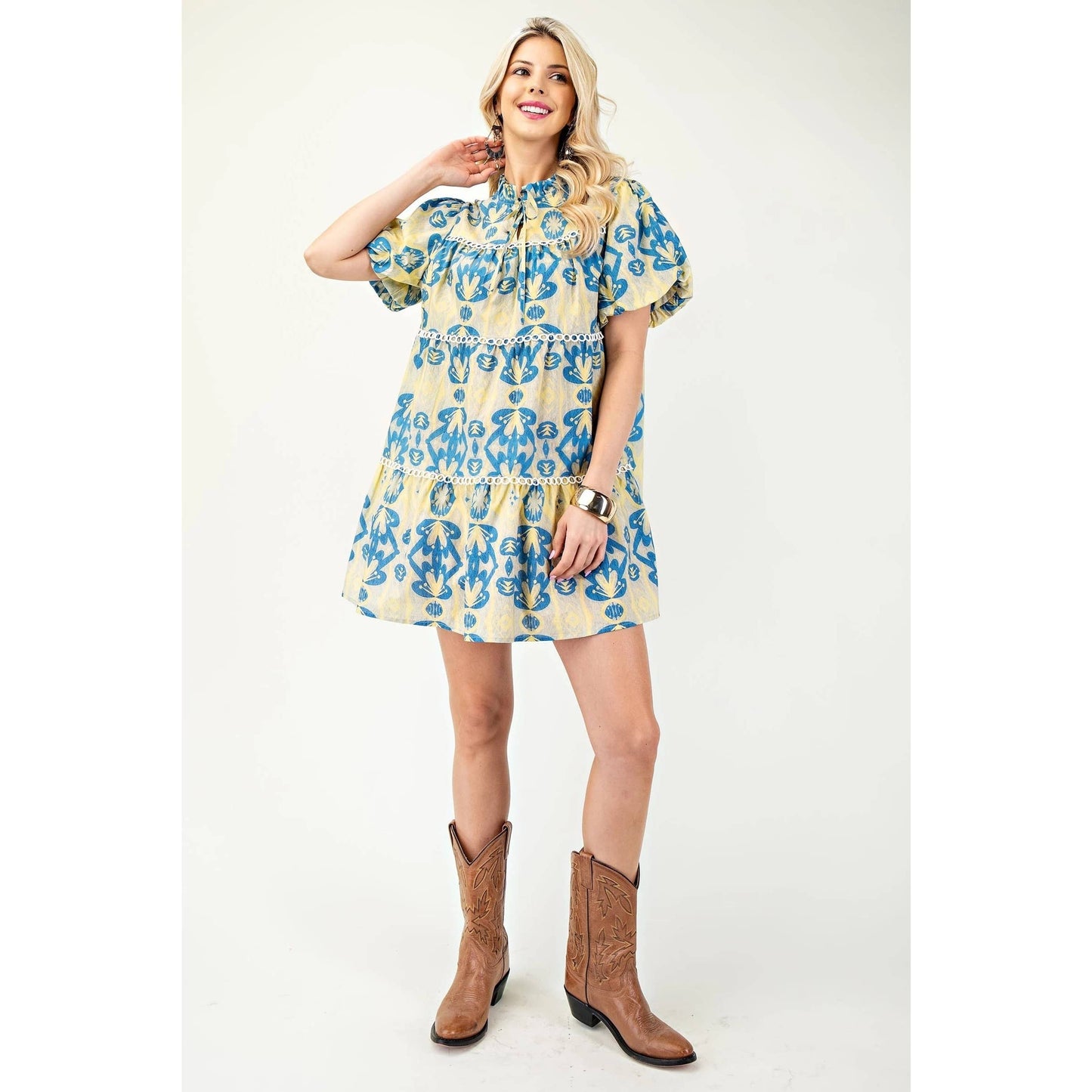 A Simple Tie Mini Dress