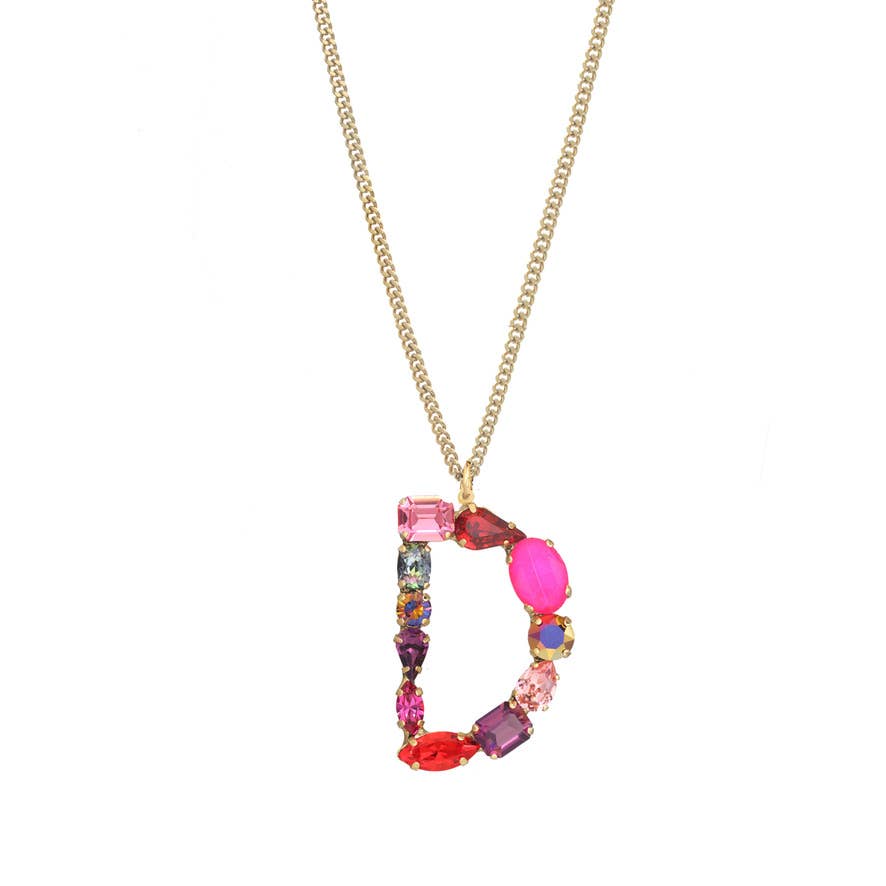 TOVA Monograms in Neon Necklace