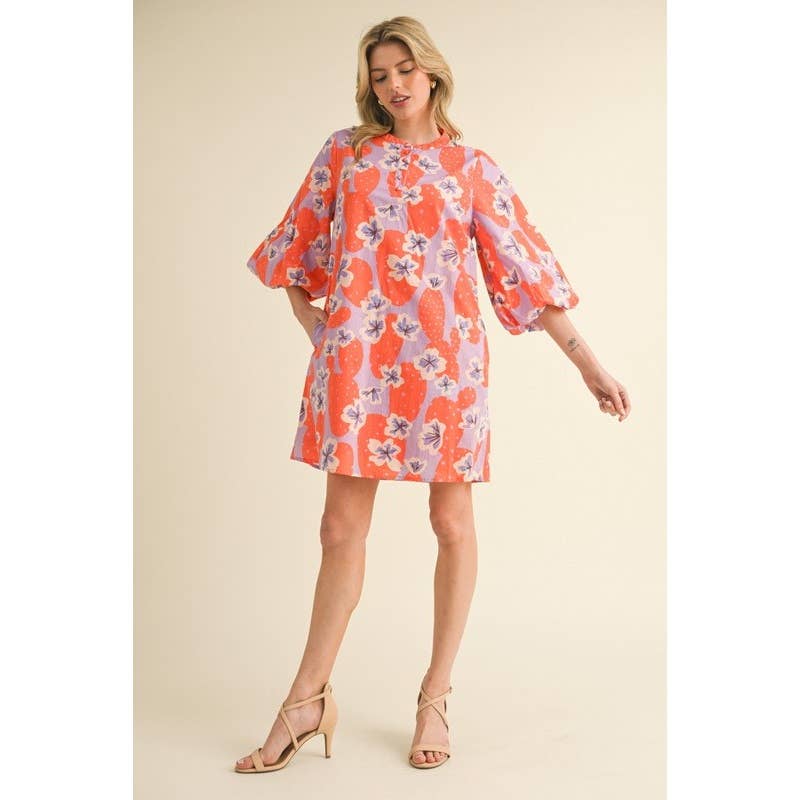 Orange Gardens of Floral Dress