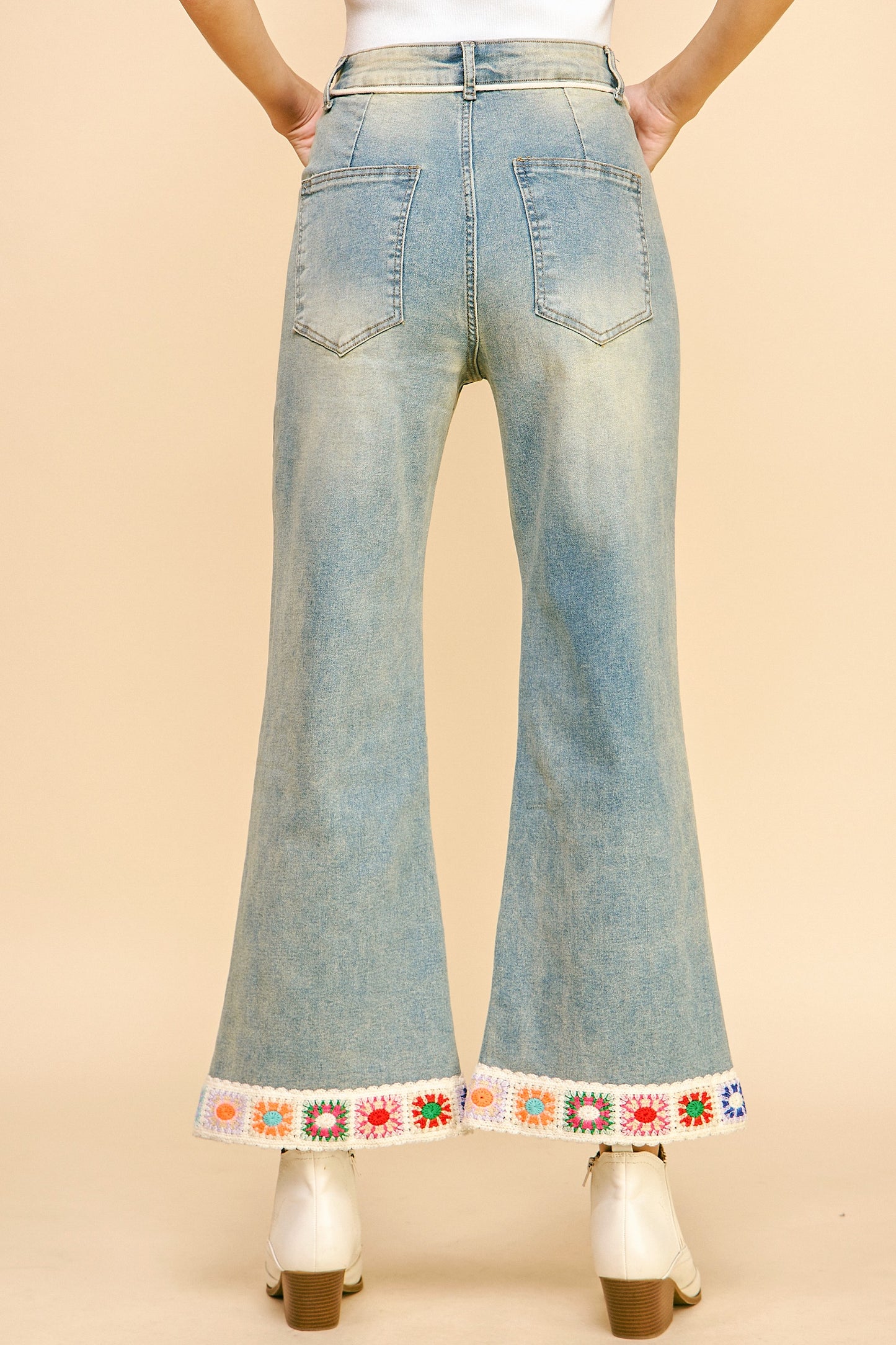 The Crochet Trim Jeans
