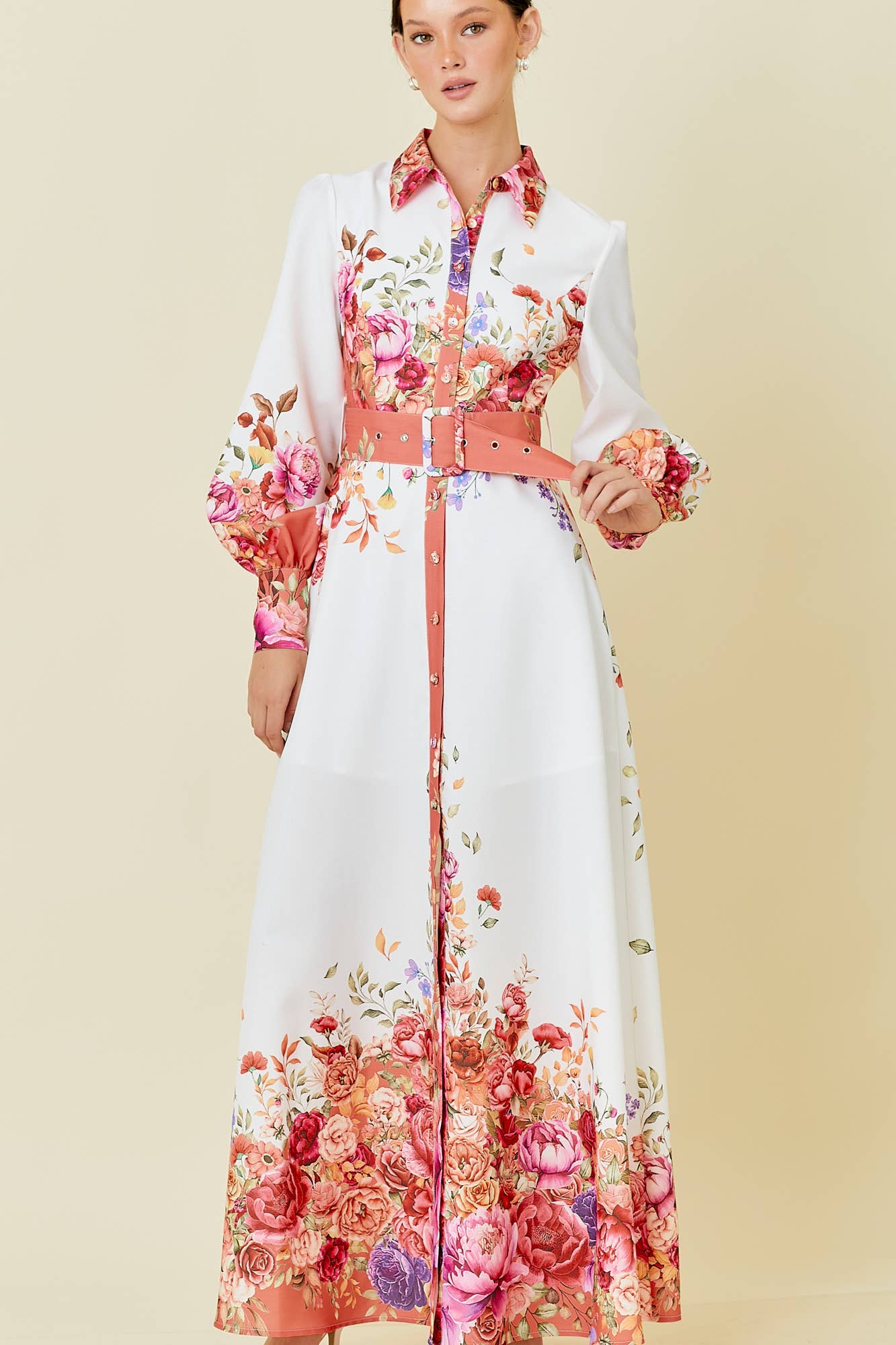 Elegantly Floral Maxi Dress