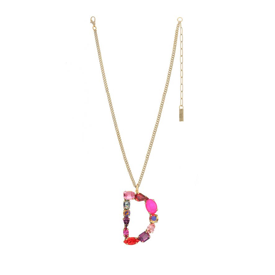 TOVA Monograms in Neon Necklace