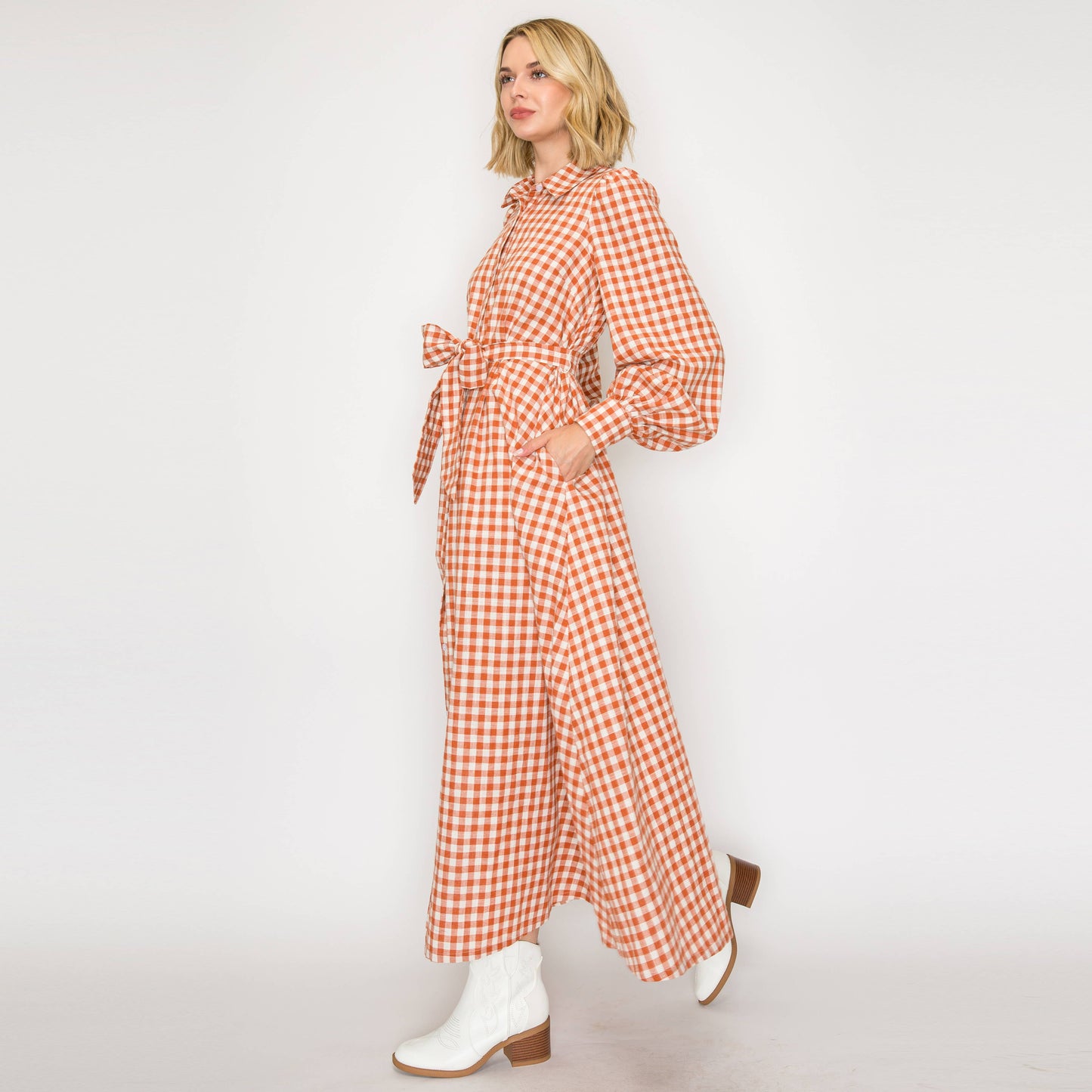Your Favorite Gingham Maxi Dress