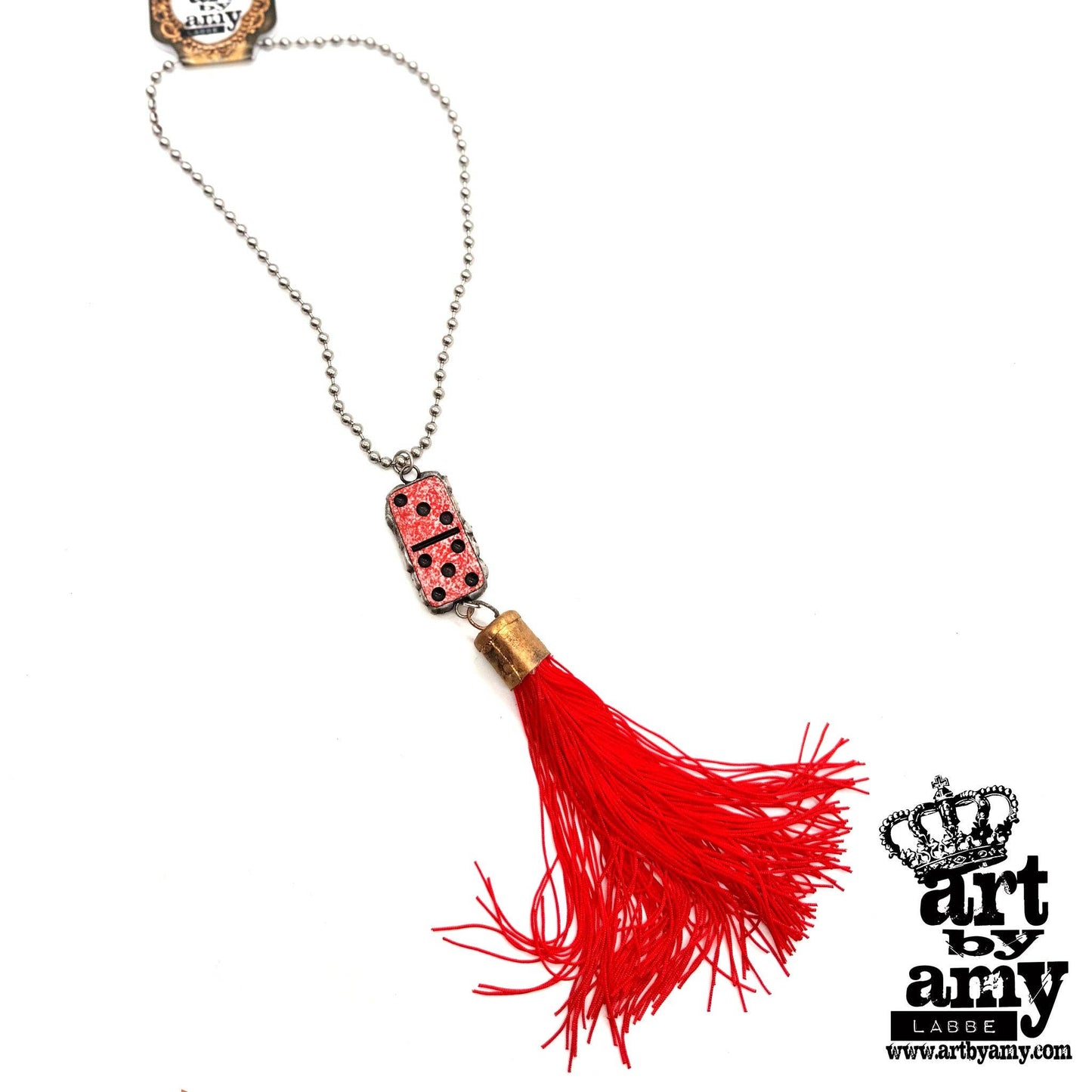 Domino Tassel Necklace