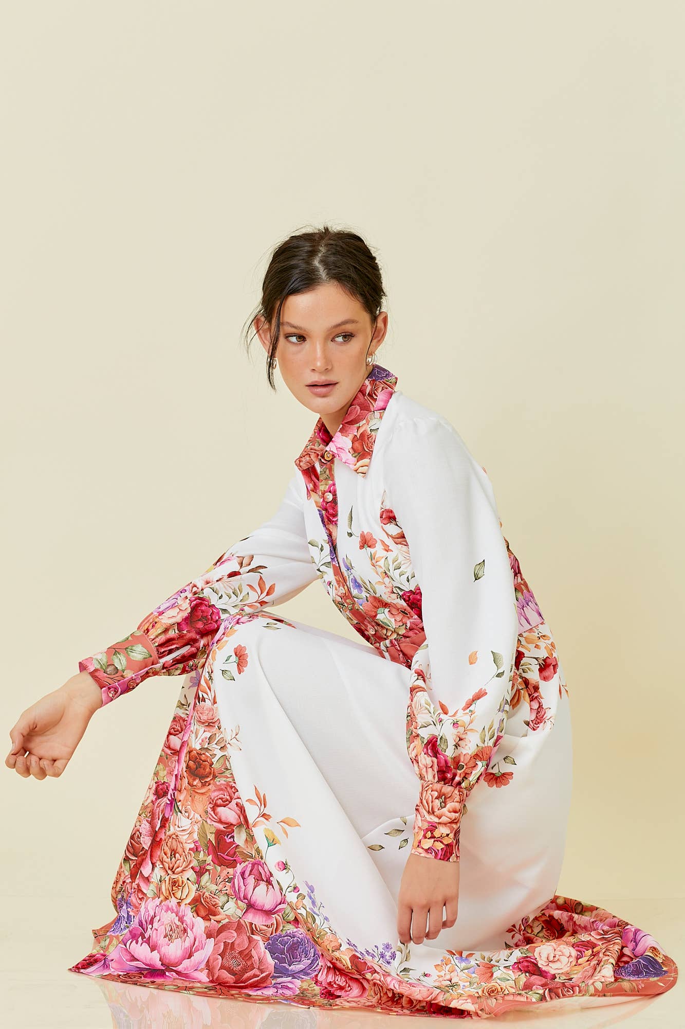 Elegantly Floral Maxi Dress