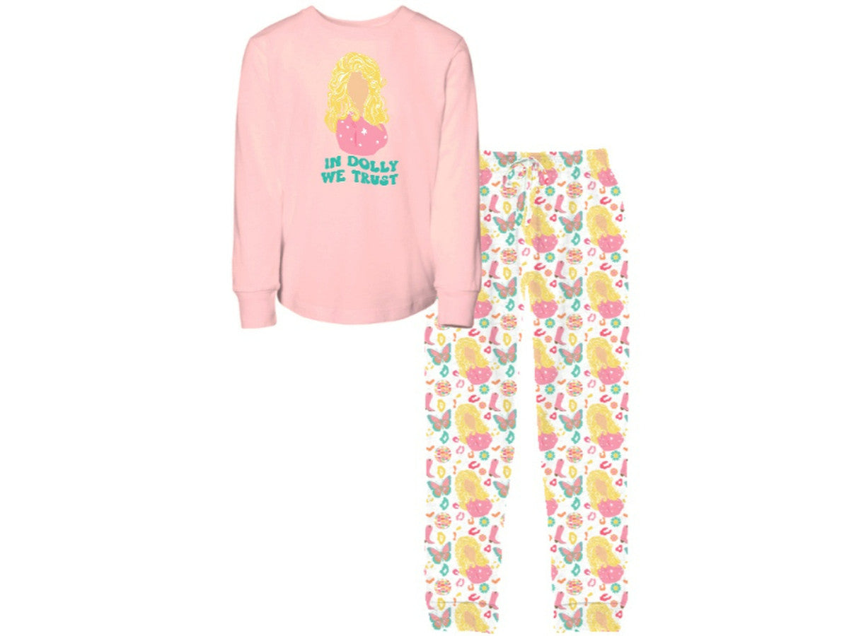 In Dolly We Trust Jogger Pajama Set