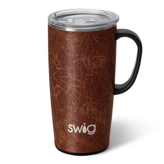 SWIG 22oz Leather Travel Mug
