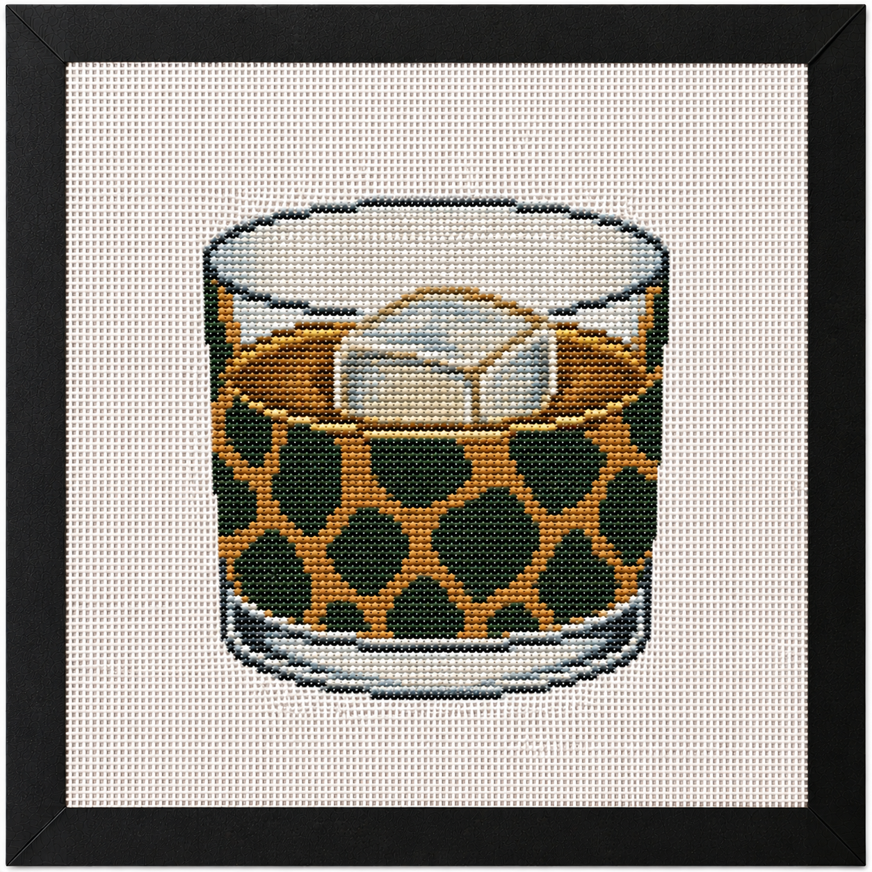 Tortoise On The Rocks Cocktail Printed Needlepoint Canvas