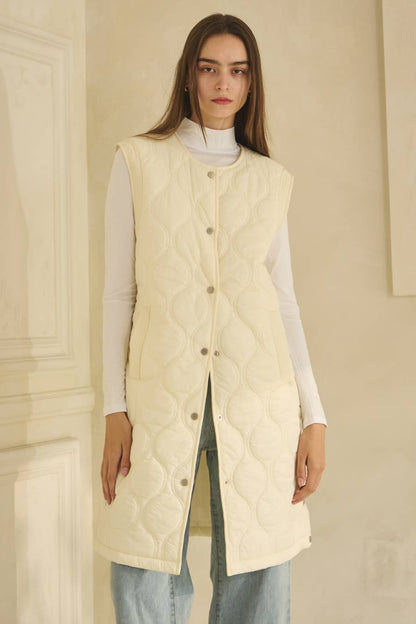 Long Quilted Vest