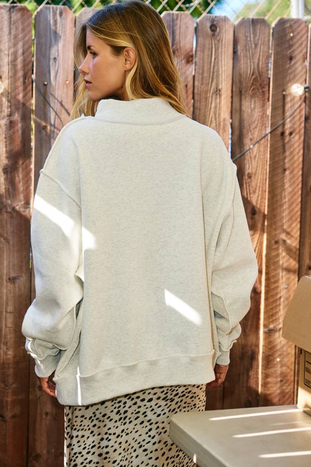 'JESUS & GOD IS GOOD' Reversible Mock neck Sweatshirt