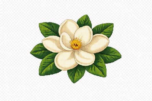 Magnolia Printed Needlepoint Canvas