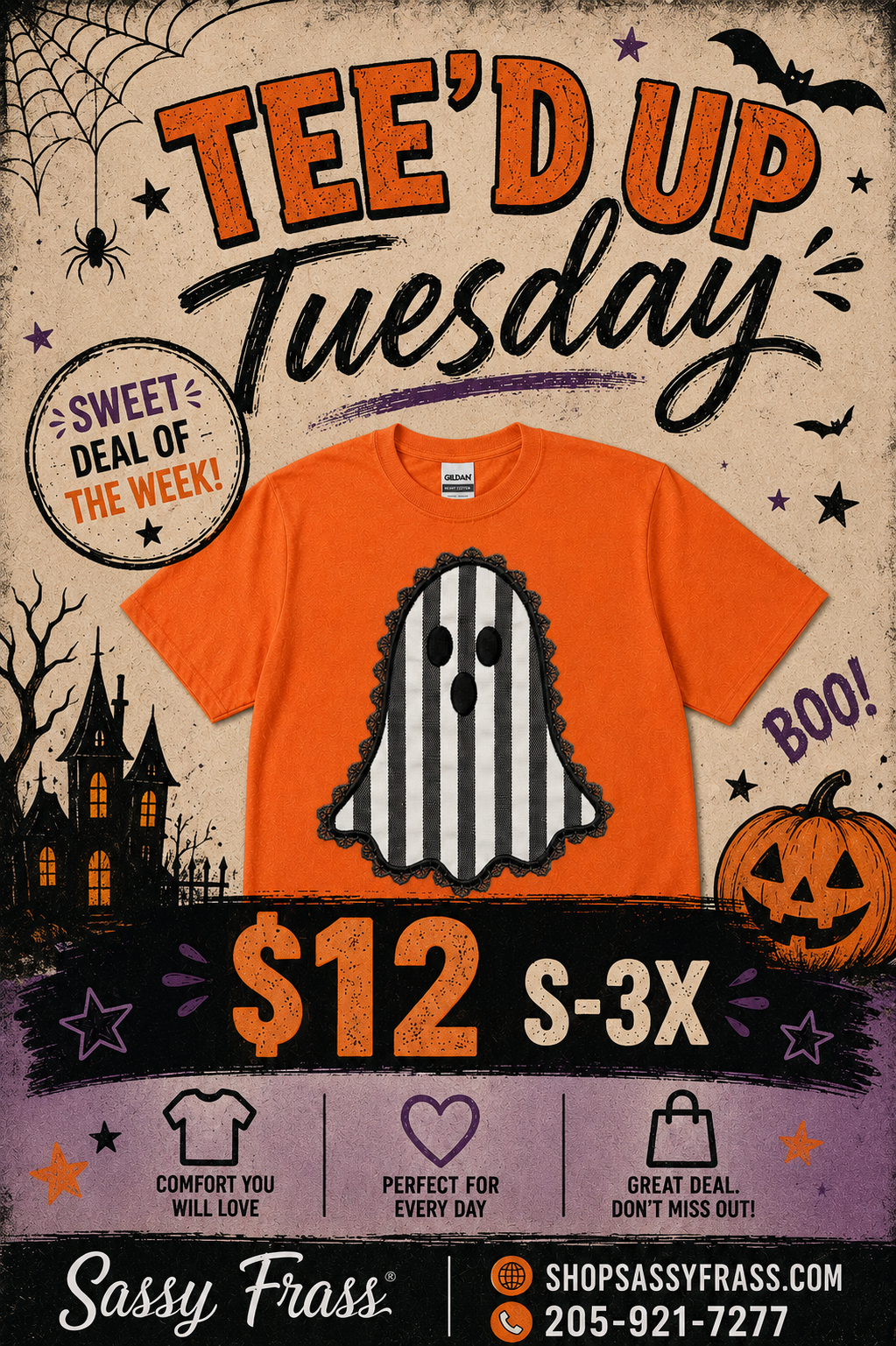 TEE'D UP TUESDAY TEE OF THE WEEK- GHOST