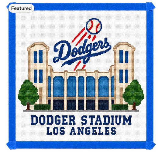 Dodger Stadium Needlepoint Canvas