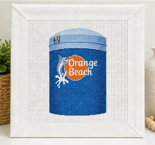 Welcome to Orange Beach Printed Needlepoint Canvas