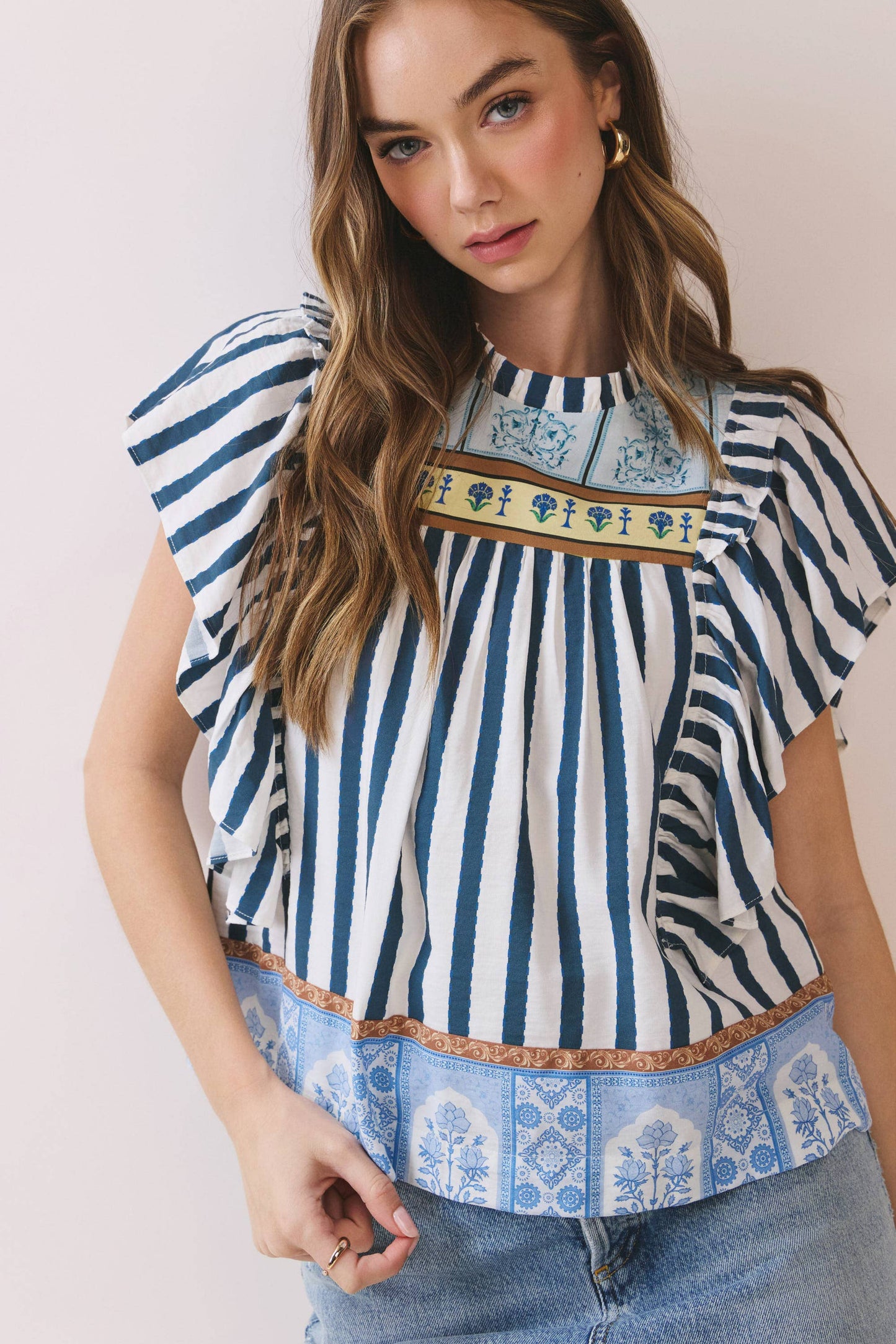Stripes and Patterns Top