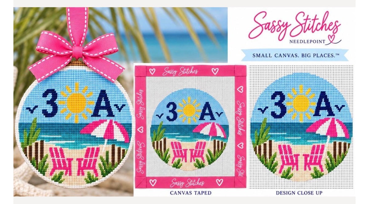 30A Ornament Printed Needlepoint Canvas l