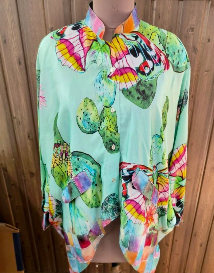 A Rare Bird Butterfly Cactus Kimono