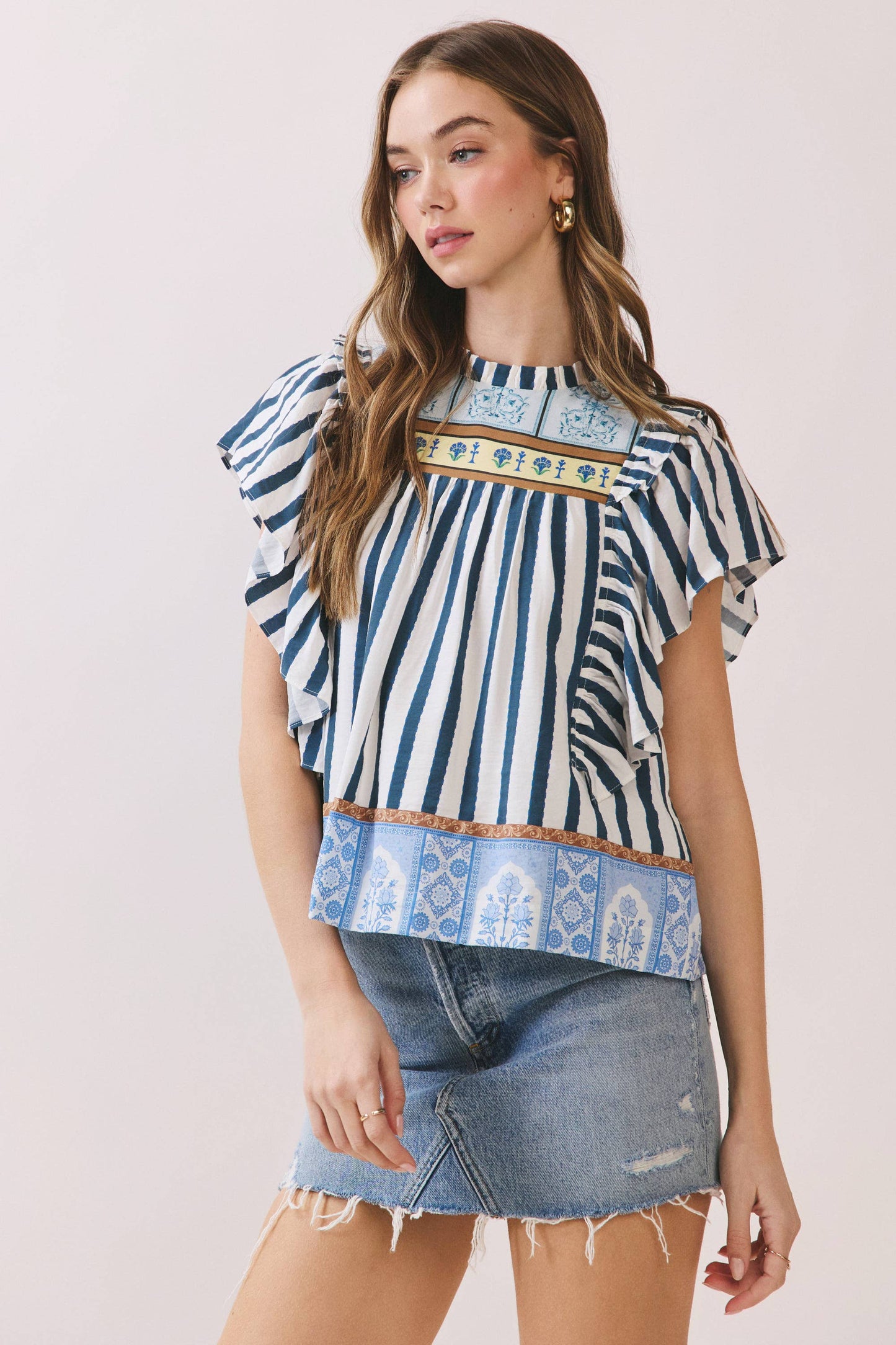 Stripes and Patterns Top
