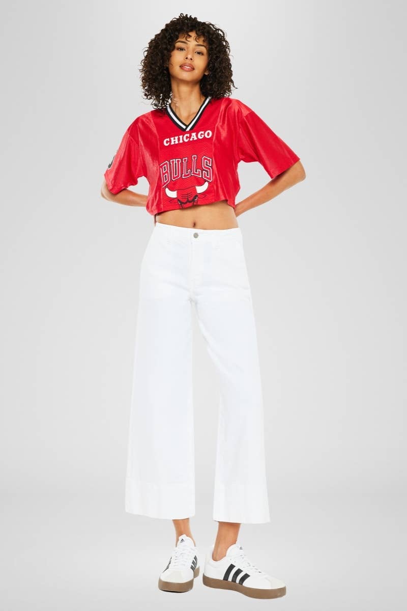 KanCan HIGH RISE CROPPED WIDE LEG
