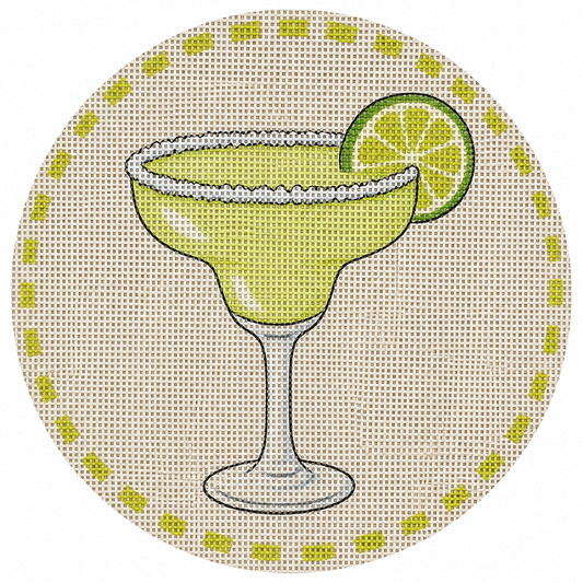 Margarita Charm Printed Needlepoint Canvas