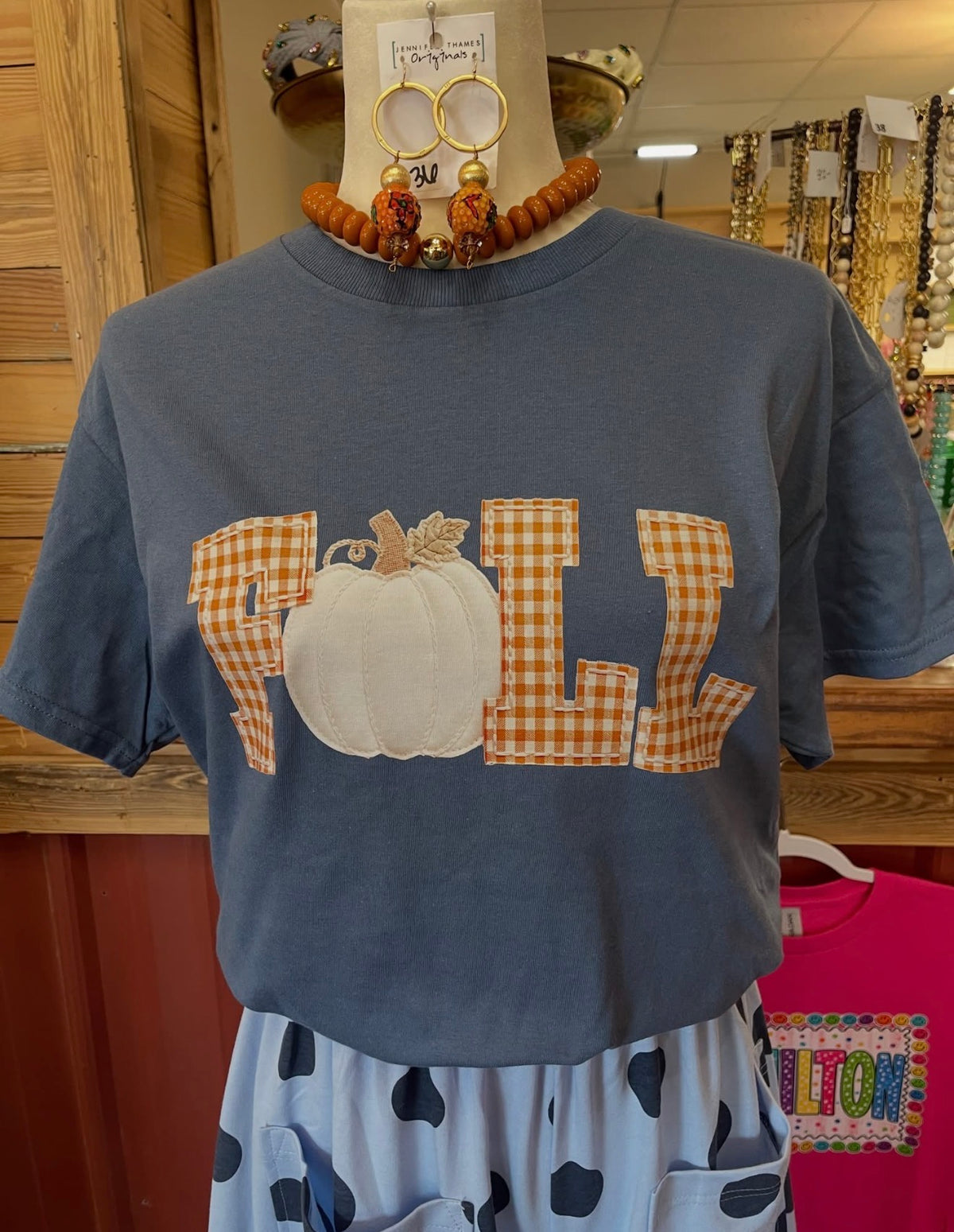Gingham Fall Tee