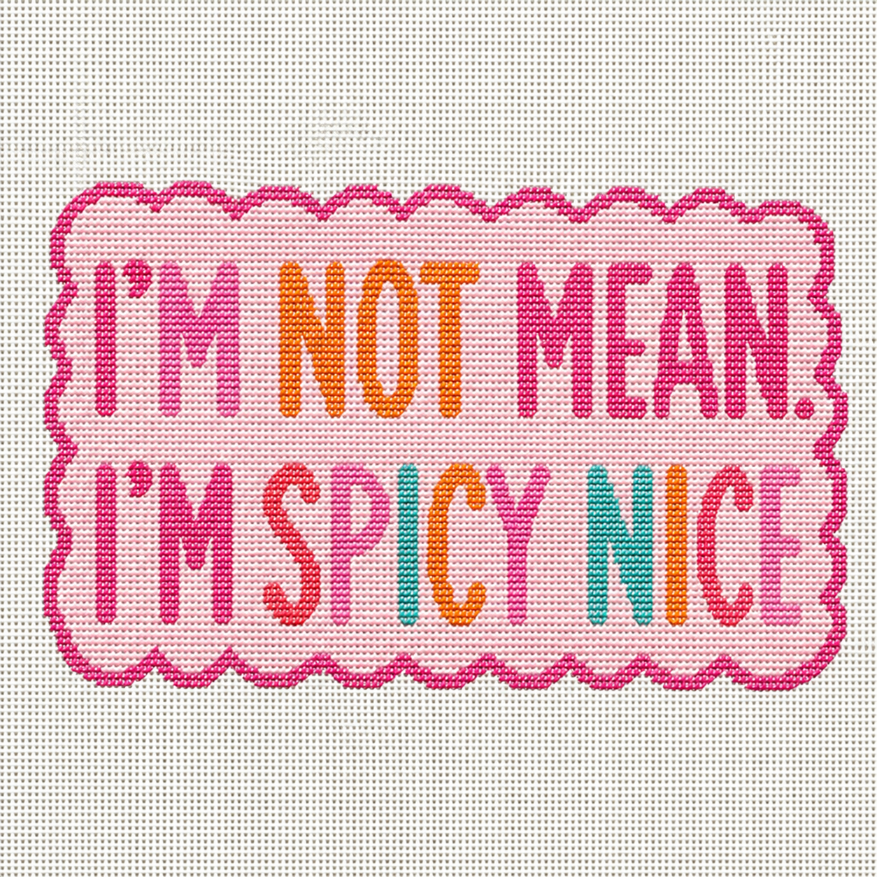 Spicy Nice Printed Needlepoint Canvas