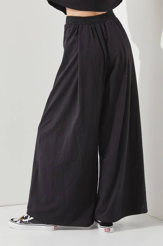 Terry Wide Leg Pants