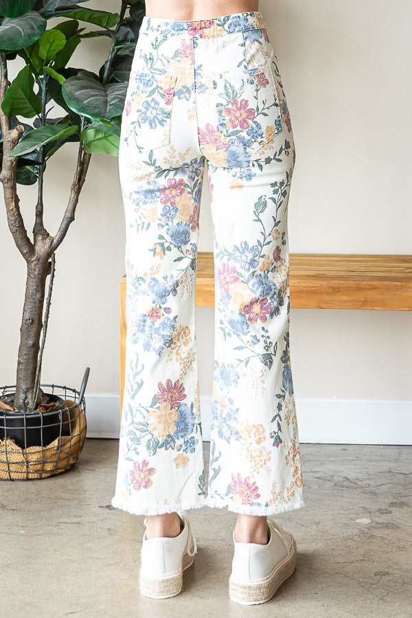 Mattie's Floral Jeans