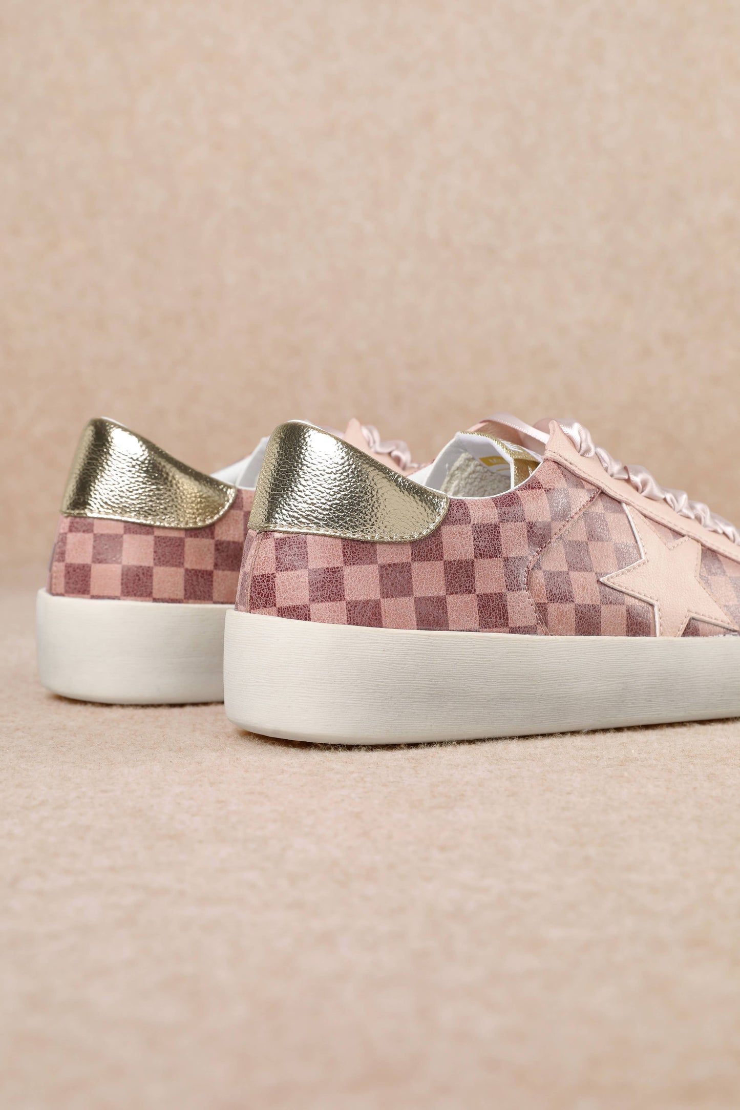 The Alex Pink Checker Sneaker