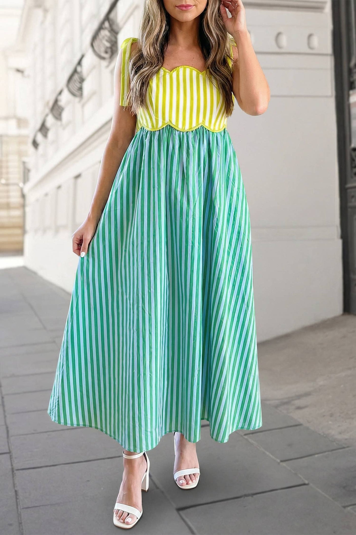 Crazy for Stripes Maxi Dress