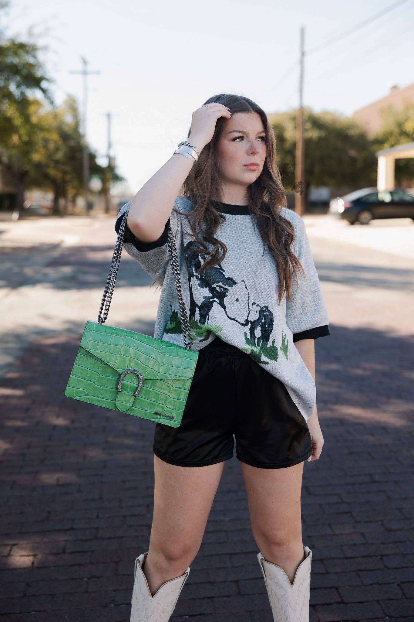 On the Farm Oversize Knit Top