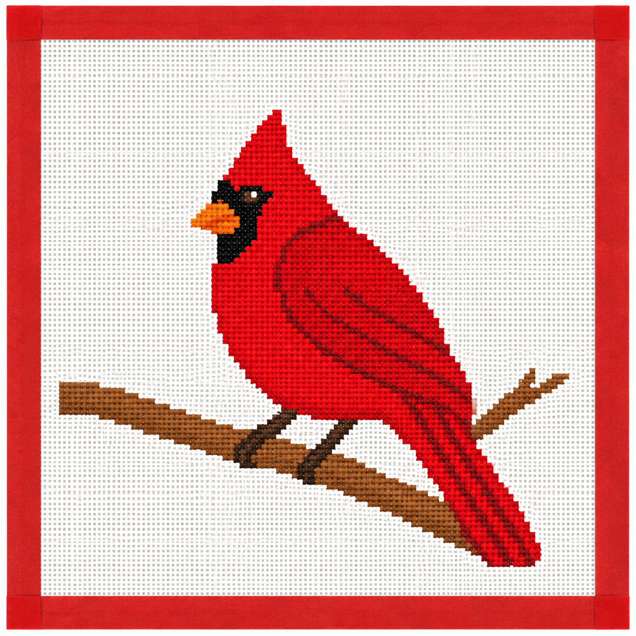 Cardinal Printed Needlepoint Canvas